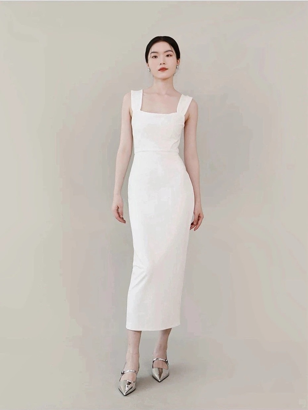 White Midi Dress Like New